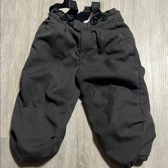 4/$30 H&M Dark Gray Pinstripe Pants 12-18M - Picture 1 of 1
